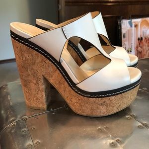 Jimmy Choo Nixie Cork Platform Sandal, like new